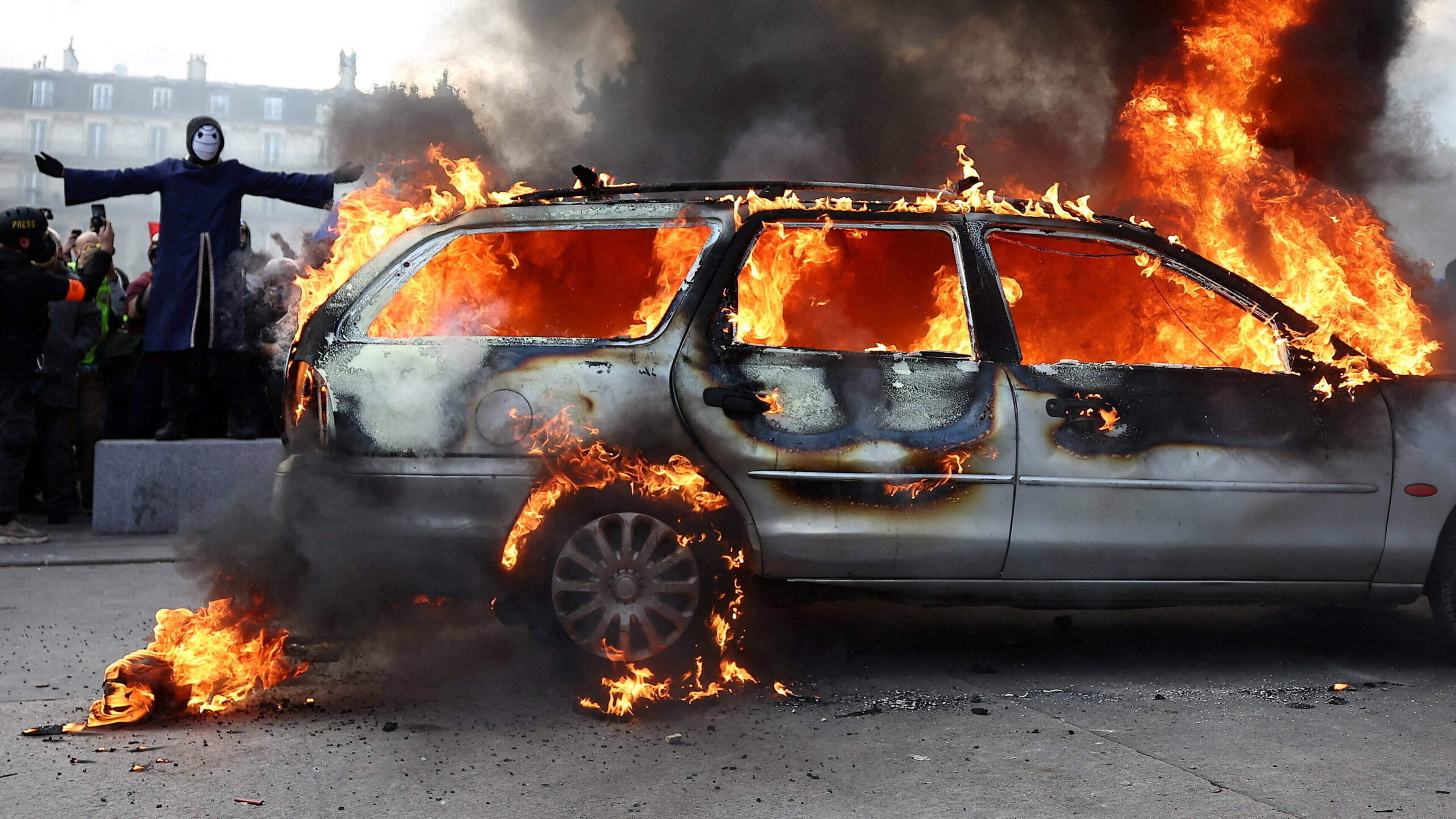 One protester dead, hundreds of police injuries, nearly 1,800 people arrested: France counts cost of worst unrest in years
